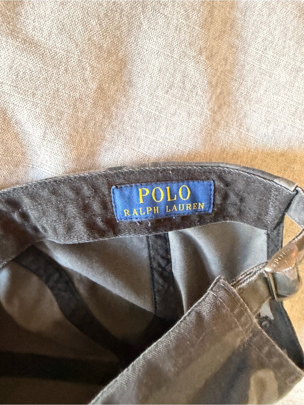 Ralph Lauren Black Polo Baseball Cap with Blue Logo Tab - Picture 4 of 4